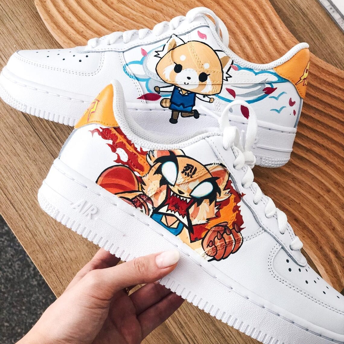 aggretsuko-air-force-1s.jpg aggretsuko air force 1s - Anime Shoes UK Store