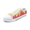 kyojuro demon slayer classic low top canvas shoes - Anime Shoes UK Store