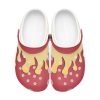 kyojuro demon slayer custom clogs 2 - Anime Shoes UK Store