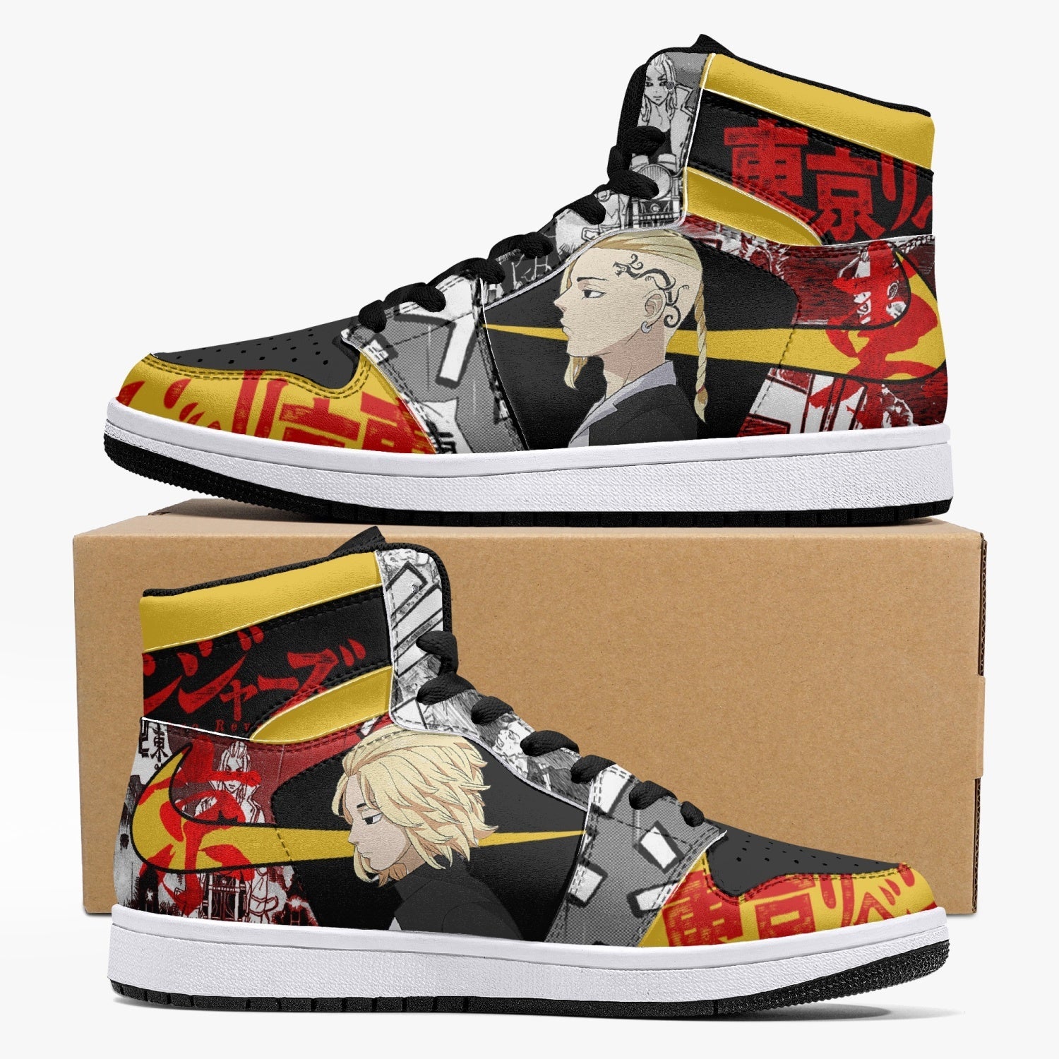 mikey-and-draken-tokyo-revengers-j-force-shoes.jpg mikey and draken tokyo revengers j force shoes - Anime Shoes UK Store
