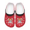 monkey d luffy one piece custom clogs 2 - Anime Shoes UK Store