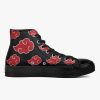 naruto akatsuki premium all black high top canvas shoes 3 - Anime Shoes UK Store