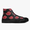 naruto akatsuki premium all black high top canvas shoes 5 - Anime Shoes UK Store