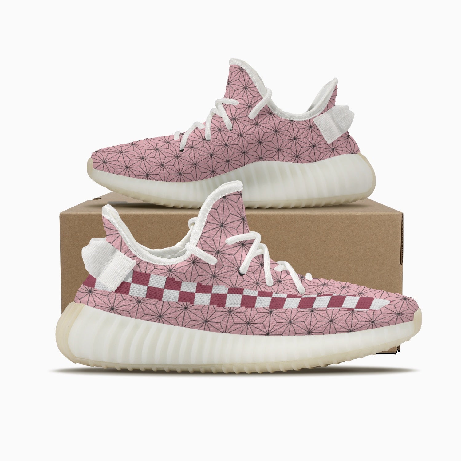 nezuko-kamado-demon-slayer-yz-shoes.jpg nezuko kamado demon slayer yz shoes - Anime Shoes UK Store