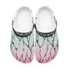 shinobu kocho demon slayer custom clogs 2 - Anime Shoes UK Shop